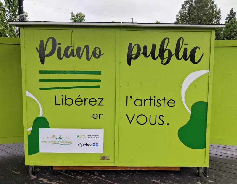 SaintAlphonseRodriguez se dote d’un piano public