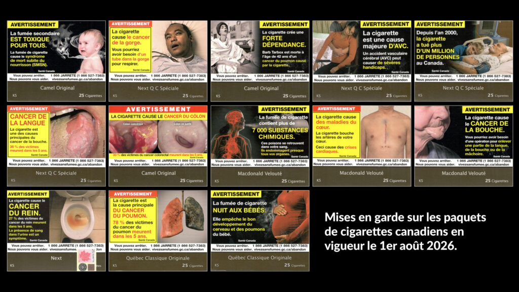De nouvelles images marquantes font leur apparition sur les paquets de cigarettes
