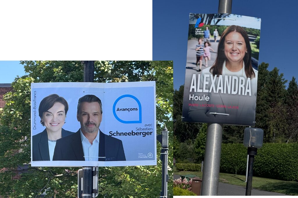 Les pancartes électorales apparaissent à Drummondville
