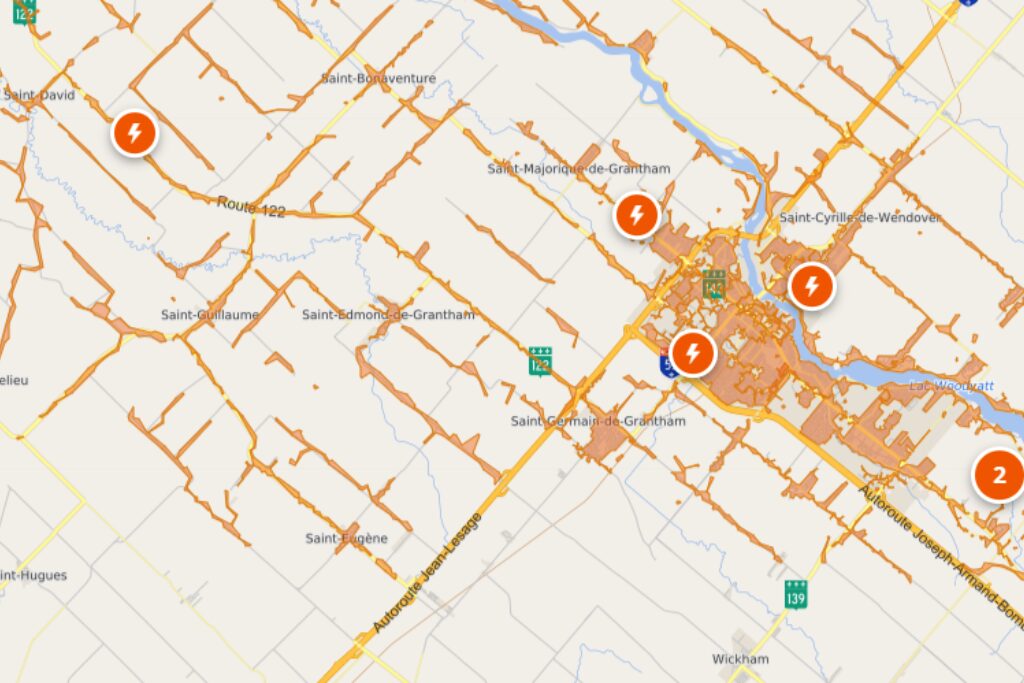 PANNE : quelque 25 000 adresses privées d’électricité à Drummondville